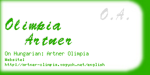 olimpia artner business card